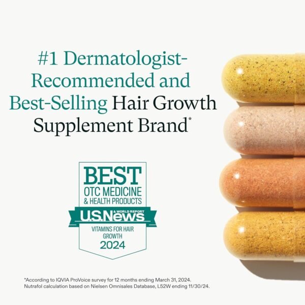 Nutrafol Women's Balance Hair Growth Supplements, Ages 45 and Up, Clinically Proven for Visibly Thicker Hair and Scalp Coverage, Dermatologist Recommended - 1 Month Supply - Image 3