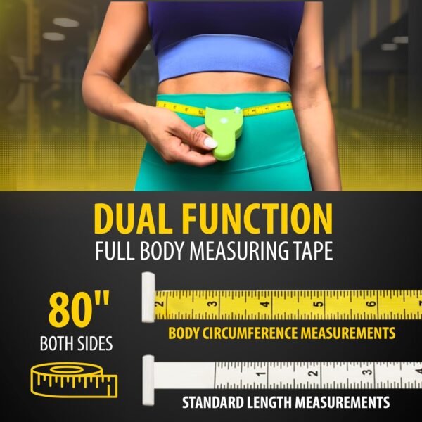 Perfect Body Tape Measure - 80 Inch Automatic Telescopic Tape Measure - Retractable Measuring Tape for Body: Waist, Hip, Bust, Arms, and More (White - 80 inch) - Image 3