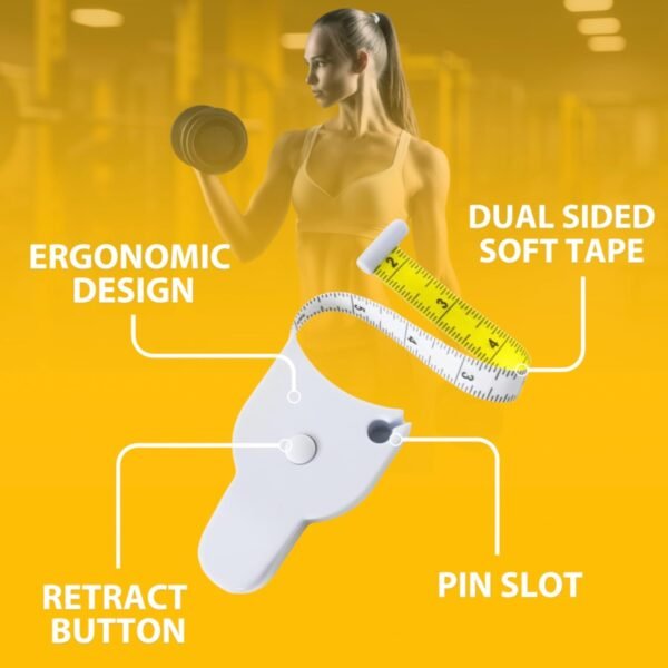 Perfect Body Tape Measure - 80 Inch Automatic Telescopic Tape Measure - Retractable Measuring Tape for Body: Waist, Hip, Bust, Arms, and More (White - 80 inch) - Image 5