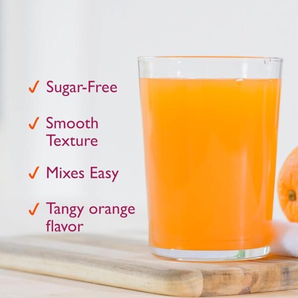 Metamucil 4 in 1 Daily Fiber Supplement Powder, Fiber Powder for Digestive Health and Regularity*, Sugar-Free, Orange, Naturally Sourced Psyllium Fiber, 180 teaspoons - Image 5
