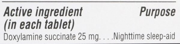 Kirkland Signature Sleep Aid Doxylamine Succinate 25 Mg, 2 pack (192 Tablets) - Image 3