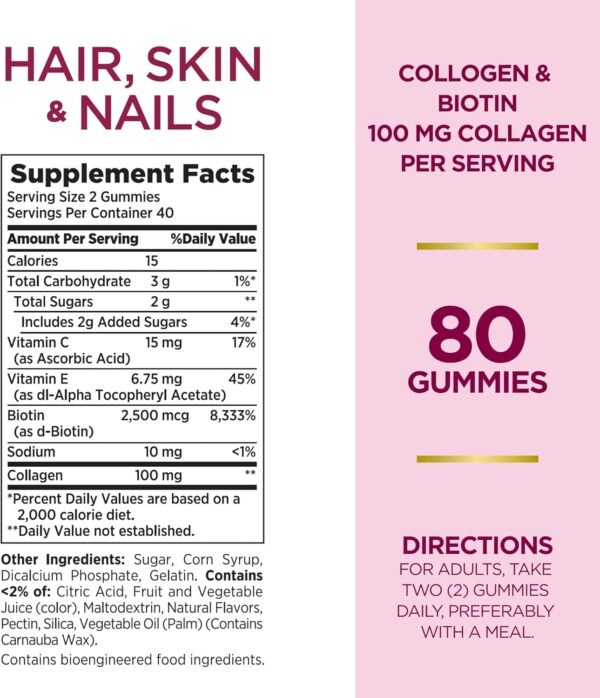 Nature's Bounty Optimal Solutions Citrus-Flavored Gummies, 80 Ct - Image 2