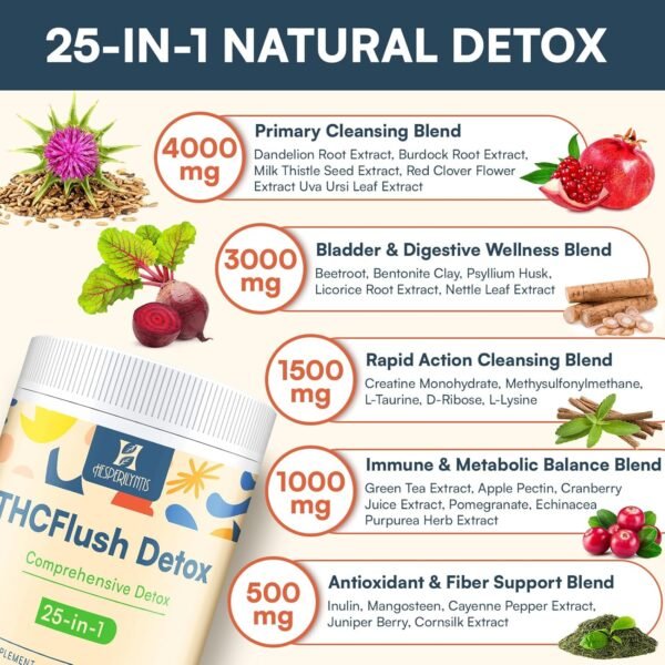 10,000 MG Detox Powder Supplement, Fast-Acting Detox and Liver Cleanser, Full Body Detoxification, Multi-System Cleanse Purify & Repair for Liver, Kidney, Digestion & Immune, 30 Servings - Image 3
