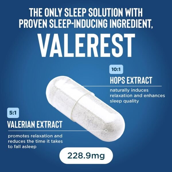 Relaxium Sleep Aid, Dietary Supplement, Non-Habit Forming, Supports Longer and Better Sleep, 60 Capsules, 30-Day Supply - Image 5