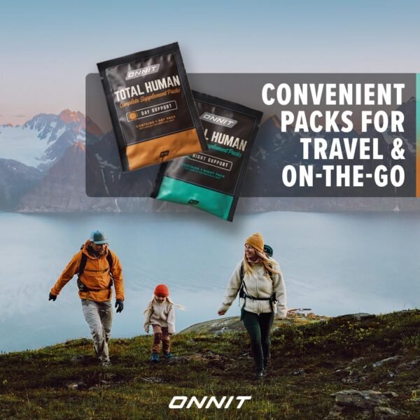 ONNIT Total Human Day and Night Vitamin Packs for Men and Women,Capsule, Adult Multivitamin, 30-Day Supply - Image 6