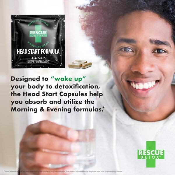 Rescue Detox 5 Day Permanent Detox Kit - 72ct Capsules | Comprehensive Full Body Cleanse with Bonus Instant ICE Caps - Image 3