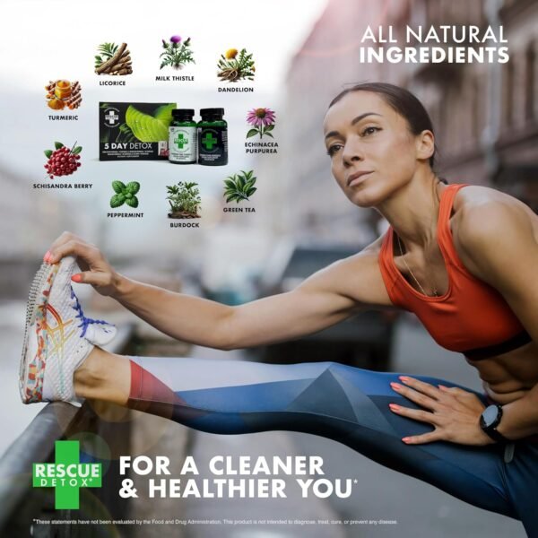 Rescue Detox 5 Day Permanent Detox Kit - 72ct Capsules | Comprehensive Full Body Cleanse with Bonus Instant ICE Caps - Image 6