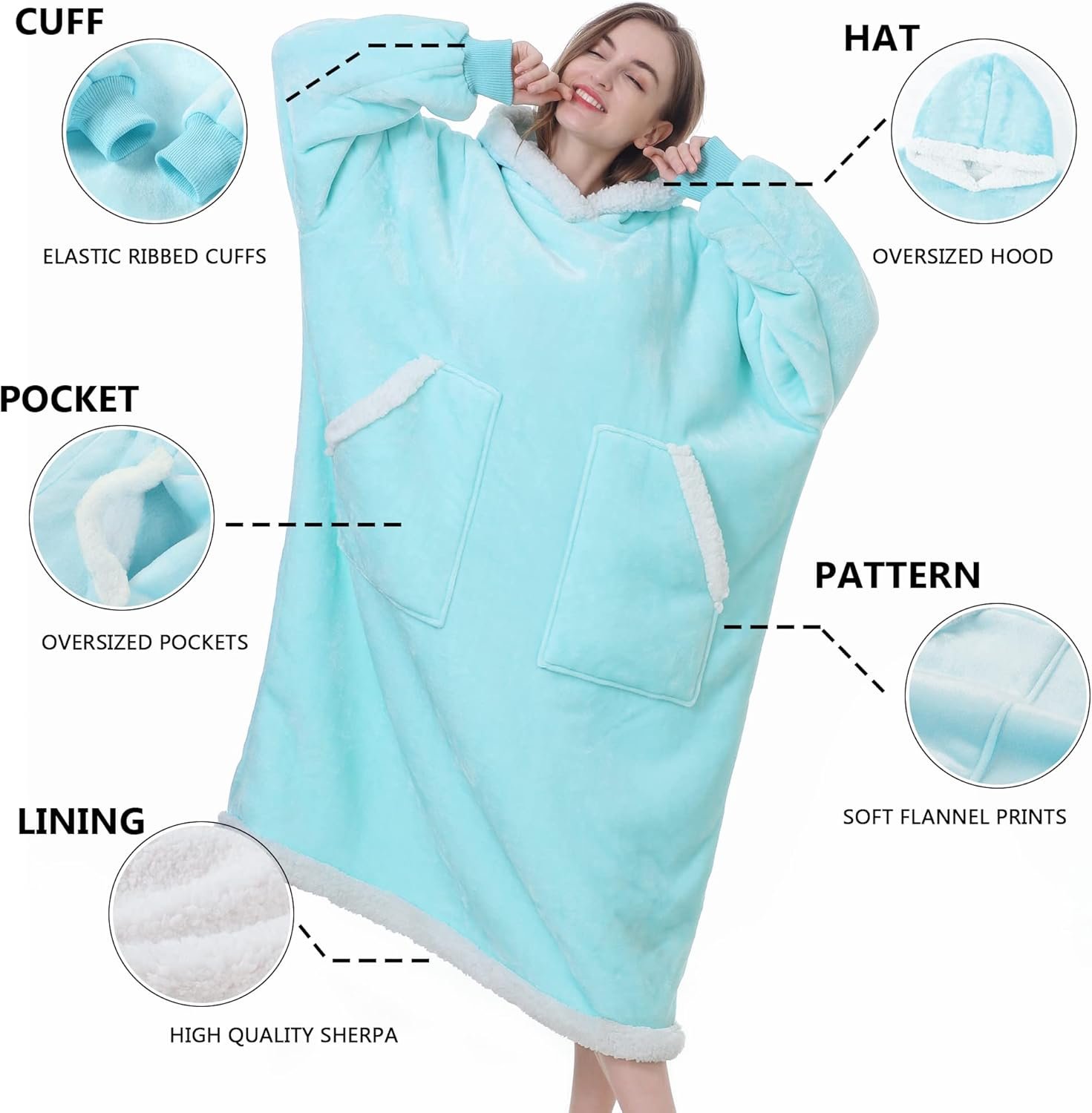 1747935439_Kipswiza-Wearable-Blanket-Hoodie-Cozy-Soft-Sherpa-Hooded-Blankets-Sweatshirt-Long-for-Women-Men-Adults-Teens-Mom-Daughter-with-2-Big-Pockets-Aqua.jpg Kipswiza Wearable Blanket Hoodie, Cozy Soft Sherpa Hooded Blankets Sweatshirt Long for Women Men Adults Teens Mom Daughter with 2 Big Pockets - Aqua - Image 3