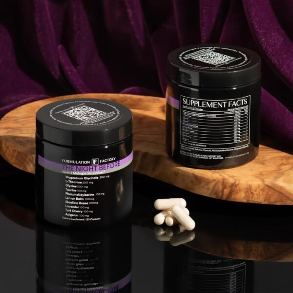 The Night Before: 10-in-1 Midnight Maximizer, Sleep Aid, Stress Relief, Cognition, Relaxation, Recovery, Magnesium Glycinate, L-Theanine, Glycine, Taurine, Lemon Balm, Rhodiola, Lavender (2 Months) - Image 9