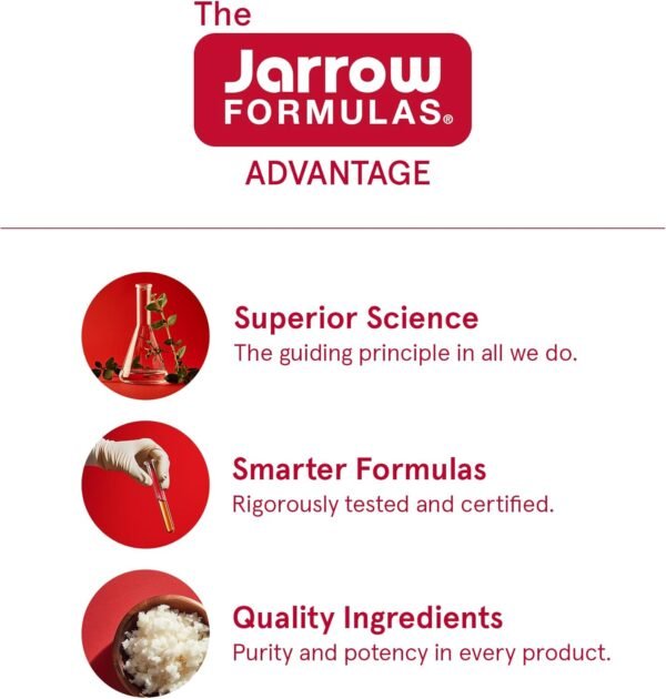 Jarrow Formulas Red Yeast Rice 1200 mg & Co-Q10 100 mg Per Serving - 120 Veggie Caps - 60 Servings - Herbal Heart Health Dietary Supplement - Supports Cardiovascular & Heart Health - Vegan - Image 8