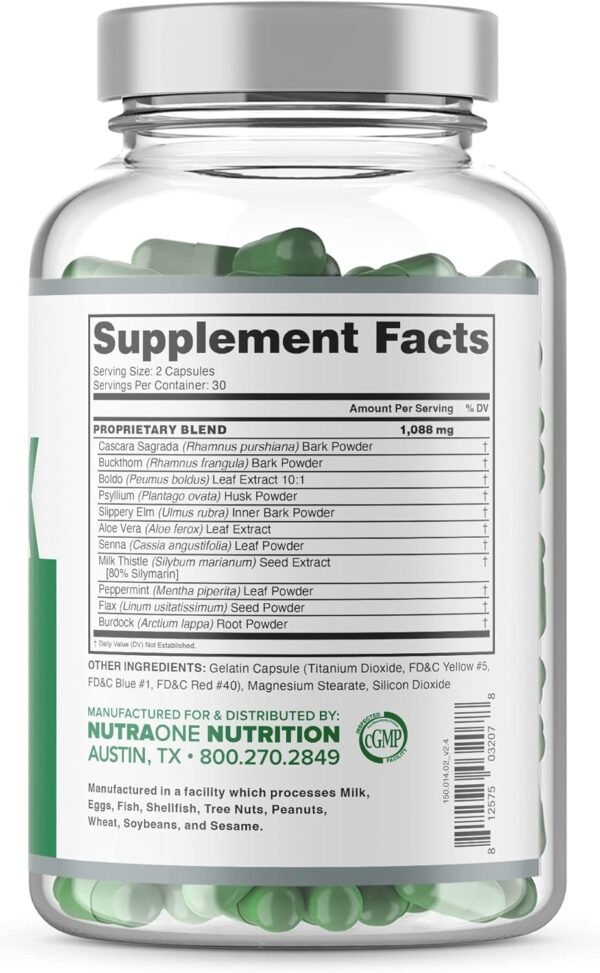 NutraOne DetoxOne 30​ Day Extra Strength Detox Cleanse Supports Healthy Digestive Function And Weight Loss| Promotes Detoxification, Increases Energy​ & Improves Nutrient Absorption - Image 3