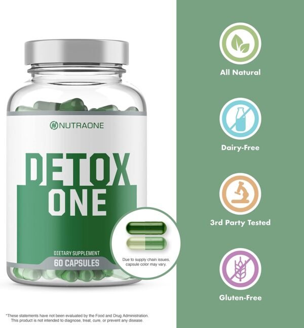 NutraOne DetoxOne 30​ Day Extra Strength Detox Cleanse Supports Healthy Digestive Function And Weight Loss| Promotes Detoxification, Increases Energy​ & Improves Nutrient Absorption - Image 4