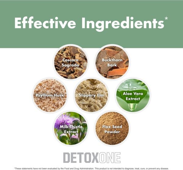 NutraOne DetoxOne 30​ Day Extra Strength Detox Cleanse Supports Healthy Digestive Function And Weight Loss| Promotes Detoxification, Increases Energy​ & Improves Nutrient Absorption - Image 6