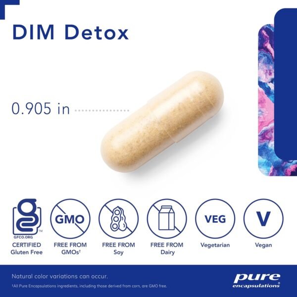 Pure Encapsulations DIM Detox | Supplement Support for Detoxification and Cellular Health* | 60 Capsules - Image 3