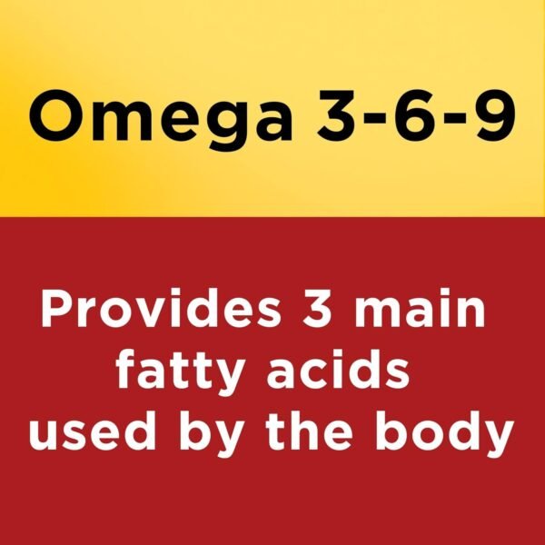 Nature Made Triple Omega 3 6 9 Supplements, Flaxseed, Safflower & Olive Oils, Fish Free Omega 3 Fatty Acid Supplement, 150 Softgels, 75 Day Supply - Image 3