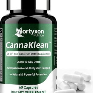 25-in-ONE CannaKlean & Detox Capsules - Natural Detox Cleanse, Natural Herbal Formula for Body Purification, Kidney & Liver (60 Capsules) -1 Pack