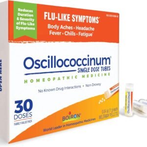 Boiron Oscillococcinum For Relief From Flu-Like Symptoms Of Body Aches, Headache, Fever, Chills, And Fatigue - 30 Count