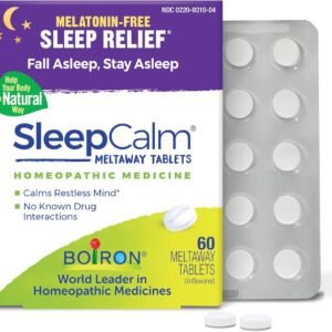 Boiron SleepCalm Sleep Aid for Deep, Relaxing, Restful Nighttime Sleep - Melatonin-Free and Non Habit-Forming - 60 Count