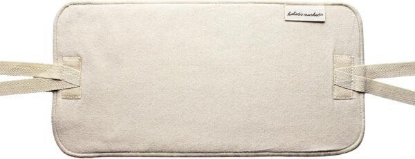 Compress Pad for Castor Oil Pack Unbleached Organic Cotton Flannel 100% Natural Material 32x16cm with Cotton Ties - Image 2