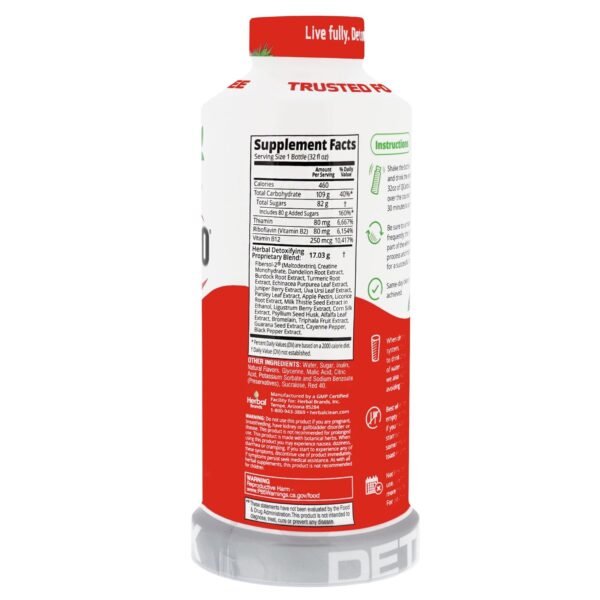 Herbal Clean - QCarbo32 Same-Day Detox Drink, Tropical Fruit Flavor (32 fl oz) - Image 2