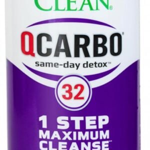 Herbal Clean QCarbo32 Same-Day Premium Detox Drink, Grape Flavor, 32 Fl Oz