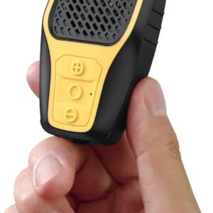 INGA Wearable Bluetooth Speaker, IP67 Waterproof Clip-on Mini Portable Speakers, Wireless Clip Speaker with Built-in Mic, Hands-Free Music and Calls for Work/Riding/Golf/Outdoor(Yellow)