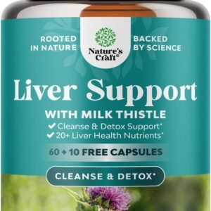 Liver Cleanse Detox & Repair 70 Capsules - Herbal Liver Support Milk Thistle Supplement - Silymarin Milk Thistle Supplements with Dandelion Root, Choline, Beetroot & Artichoke Extract