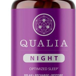 NEUROHACKER COLLECTIVE Qualia Night Sleep Aid | Non-Habit Forming | Science-Backed Supplement for Deep Refreshing Sleep | Melatonin-Free, Vegan, Non-GMO, Gluten-Free 80 Count | (1 Month Supply)