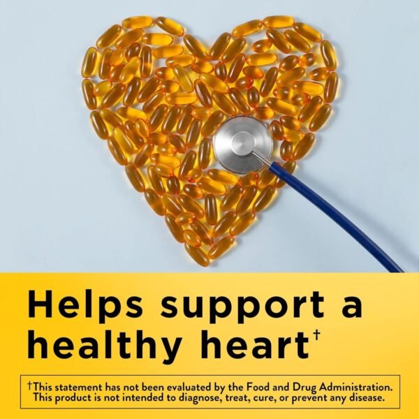 Nature Made Fish Oil Omega 3 Supplements, 1200mg Softgels, Omega 3 Fish Oil for Healthy Heart Support, 100 Softgels, 50 Day Supply - Image 2
