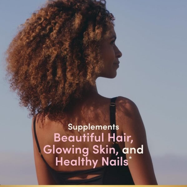 Nature's Bounty Advanced Hair, Skin & Nails, Argan-Infused Vitamin Supplement with Biotin and Hyaluronic Acid, 150 Rapid Release Softgels, 50 Total Servings - Image 2