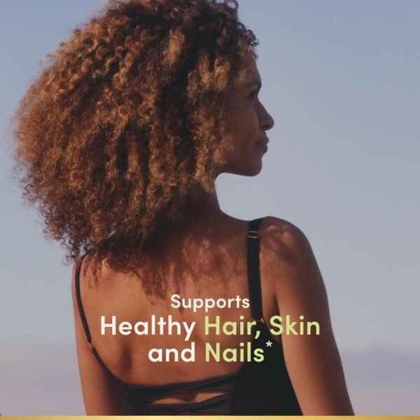 Nature's Bounty Biotin Hair Skin and Nails Vitamins, Supports Healthy Hair, Skin and Nails, 10,000 mcg, 120 Softgels (Pack of 1) - Image 2