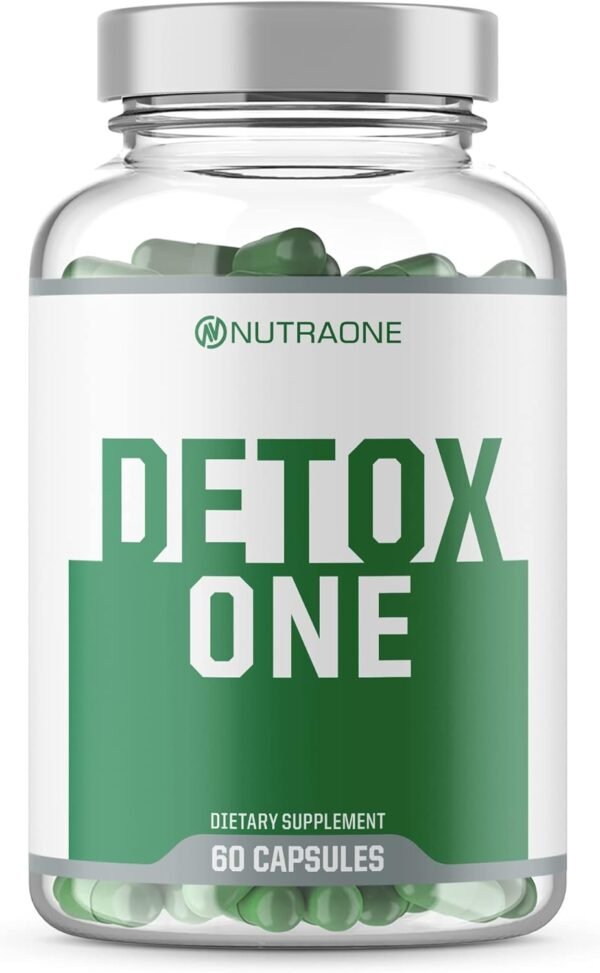 NutraOne DetoxOne 30​ Day Extra Strength Detox Cleanse Supports Healthy Digestive Function And Weight Loss| Promotes Detoxification, Increases Energy​ & Improves Nutrient Absorption