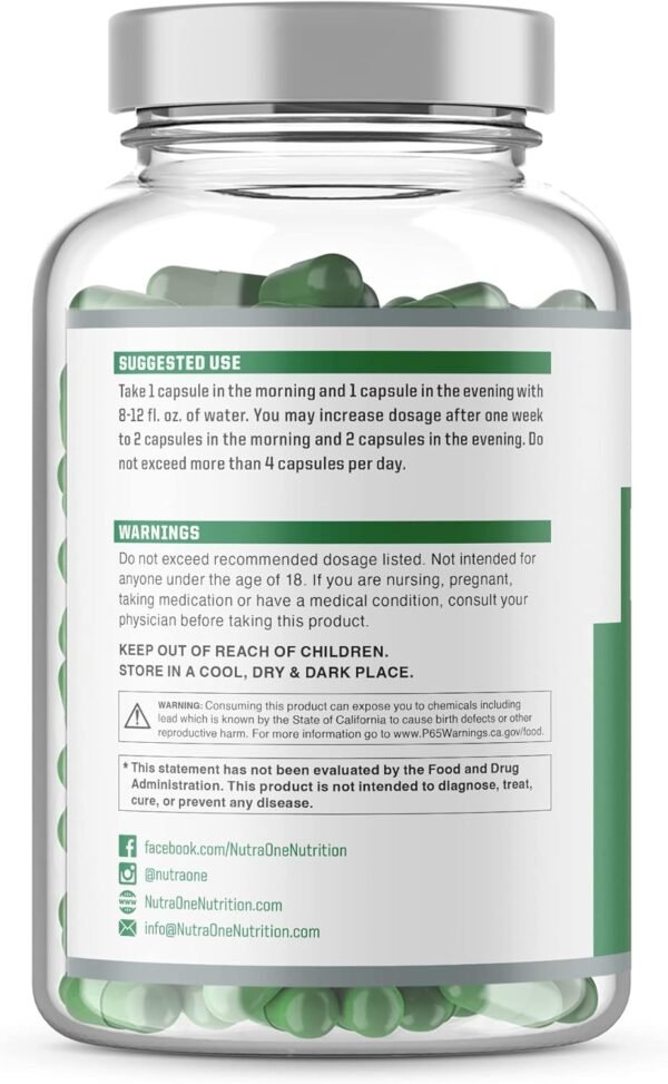 NutraOne DetoxOne 30​ Day Extra Strength Detox Cleanse Supports Healthy Digestive Function And Weight Loss| Promotes Detoxification, Increases Energy​ & Improves Nutrient Absorption - Image 2