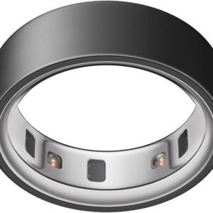 Oura Ring 4 - Stealth - Size 11 - Smart Ring - Size First with Oura Ring 4 Sizing Kit - Sleep Tracking Wearable - Heart Rate - Fitness Tracker - Up to 8 Days of Battery Life