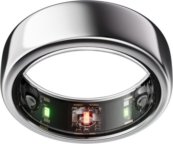 Oura Ring Gen3 Horizon - Silver - Size 10 - Smart Ring - Size First with Oura Ring Gen3 Sizing Kit - Sleep Tracking Wearable - Heart Rate - Fitness Tracker - 5-7 Days Battery Life