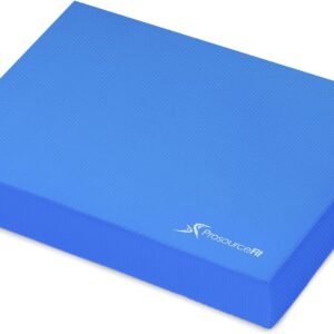 ProsourceFit Exercise Balance Pad – Large Cushioned Non-Slip Foam Mat & Knee Pad for Fitness, Stability Training, Physical Therapy, Yoga 15"x19"