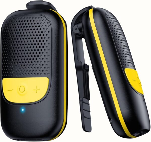 Temdan Wearable Bluetooth Speaker, Clip-On Portable Speaker with Built-in Mics for Hands-Free Music and Calls, Up to 10 Hours Battery Life,Mini Outdoor Waterproof Speaker Gifts for Women/Men - Black