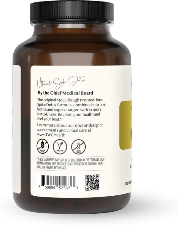 The Wellness Company Ultimate Spike Detox | 120 Capsules | 3-in-1 Formula with Nattokinase, Bromelain, and Curcumin | Non-GMO, Gluten-Free - Image 2