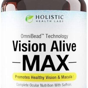 Vision Alive Max with 8 Natural Ingredients Lutemax® 2020, Bilberries, Blueberries, c3g from Black Currant, Maqui Berry, Saffron, and Astaxanthin (30 Count (Pack of 1))