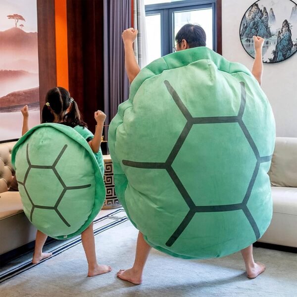 Wearable Turtle Shell Pillows,40in Tortoise Plush Pillow,Giant Wearable Turtle Shell Pillow ,Removable Oversized Doll Throw Animal Costume Wearable Plush Toys Best Gifts for Kids and Adult (39.4in) - Image 2