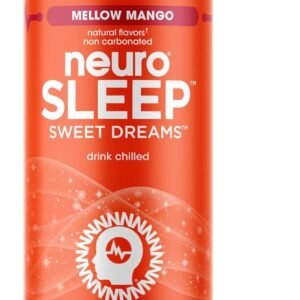 neuroSLEEP, Mellow Mango, Functional Beverage for Restful Sleep, Non-Carbonated, 16.9 Fl Oz (Pack of 12)